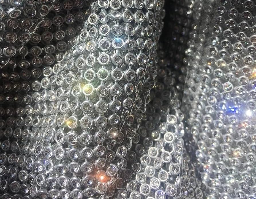 Amazon.com: Generic Flexible Sparkle Rhinestones Fabric